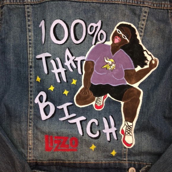 Custom Lizzo “Truth Hurts” Denim Jacket - Picture 2 of 4